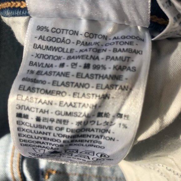 ❤️Levi’s Wedgie Straight Premium Denim Jeans Raw Hem Button Fly Size W 28 L26 - Picture 10 of 10